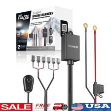 2-Light Wiring Harness Off-Road Remote Control 12V Strobe Circuit Protection New