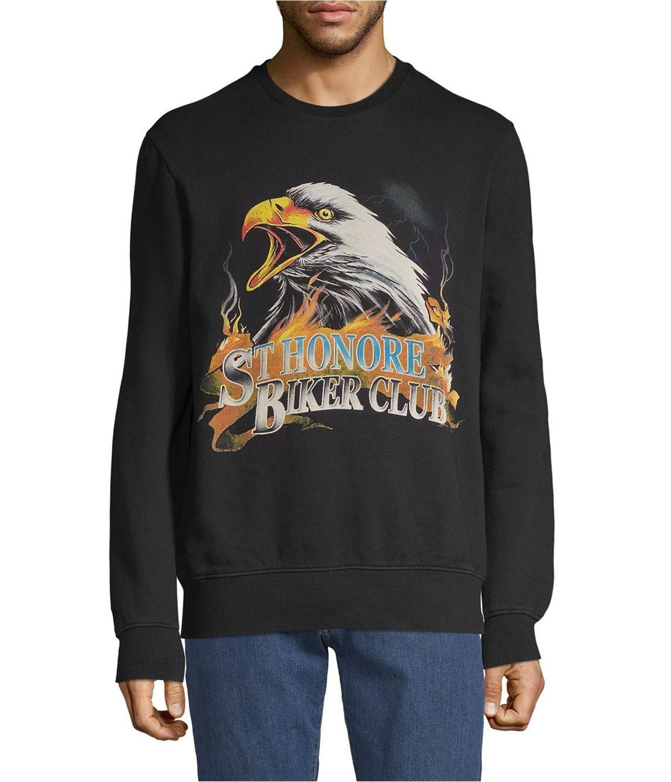 Мужская толстовка Elevenparis St Honore Biker Club, черный, Средний размер