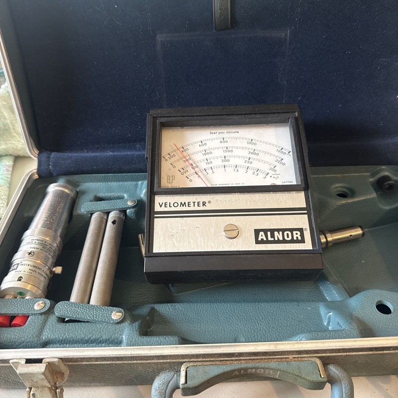 ALNOR Velometer 6006 BP (6000 Series) Untested with Accessories