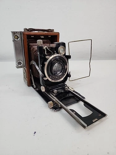 Zeiss Ikon TROPICAL Adoro (230/3) polished teak 6x9cm, Tessar 10.5cm/4.5 