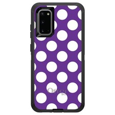 OtterBox Defender for Galaxy S Choose Model White  Purple Polka Dots