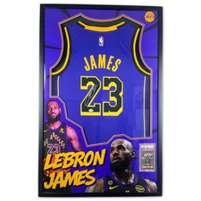 Lebron James Signed & Framed Jersey - Authentic PSA COA - LA Lakers Auto
