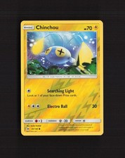 Carta Pokemon Chinchou 49/149 Sole e Luna Reverse Holo quasi nuova