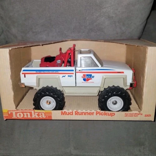 Tonka Mud Runner Pickup 2201 Chevrolet White Red