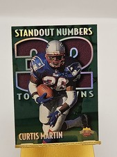 1997 Score Board Playbook Standout Numbers Curtis Martin #SN24 Hall Of Fame Pats
