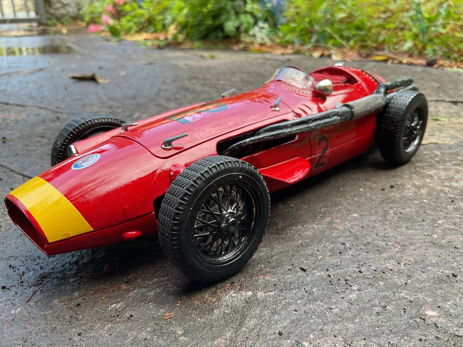 Modellino Maserati 250 F real mode rosso n. 2 metallo/plastica