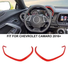 2Pcs Dashboard Instrument Cluster Box Cover Trim Strips for Chevy Camaro 2016-24