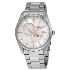 Orient Sun and Moon Automatic White Dial Men's Watch RA-AK0306S10B