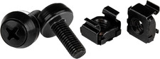 Startech 50-Pack M6 12Mm Screws, Square Hole Cage Nuts and Installation Tool, Ha