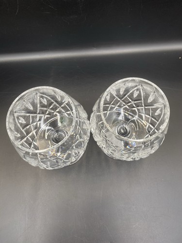 2 Waterford Crystal Fitzgerald Footed Brandy Balloon Glasses NEW MINT COND - Picture 4 of 7