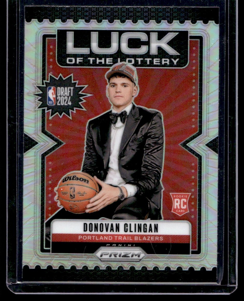 2024-25 Panini Prizm Luck of the Lottery Donovan Clingan #9 Silver