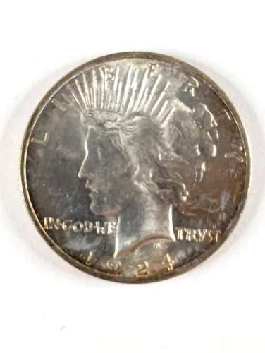 1924 Peace Silver Dollar, About Uncirculated AU