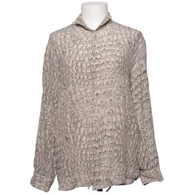 Falconeri, Bluse, Größe: M, Beige/Grau, Sonstiges, Seide, Damen #CxO
