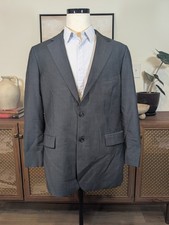 Brooks Brothers 346 Men's 42R Gray Solid Blazer Sport Coat Suit Jacket