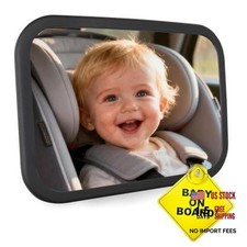 Baby Car Mirror for Rear Facing Seat Black