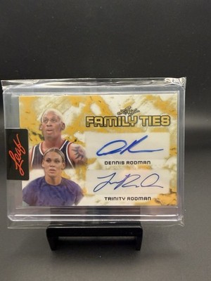 2024 Leaf Family Ties 124/145 Dennis Rodman Trinity Rodman #FT-1 Auto HOF 04uh