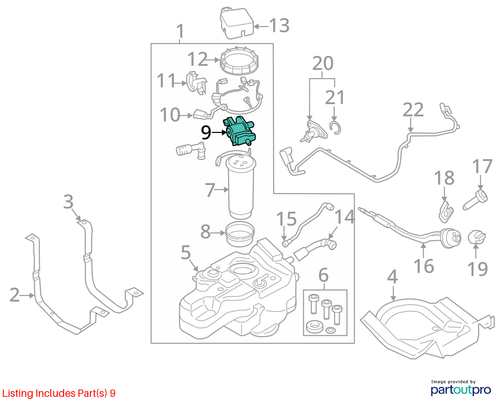 Exhaust Fluid Pump Fits 11-16 FORD F250SD PICKUP 1898396 - Foto 4 di 24