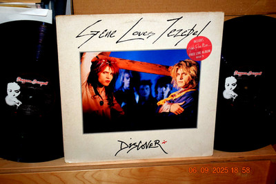 GENE LOVES JEZEBEL: DISCOVER INCLUDES ''GLAD TO BE ALIVE'' FREE LIVE ALBUM 2 LP NM