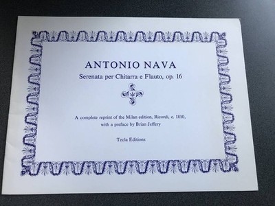 Guitar & Flute Sheet Music / A. Nava Serenade Op.16 Tecla Editions