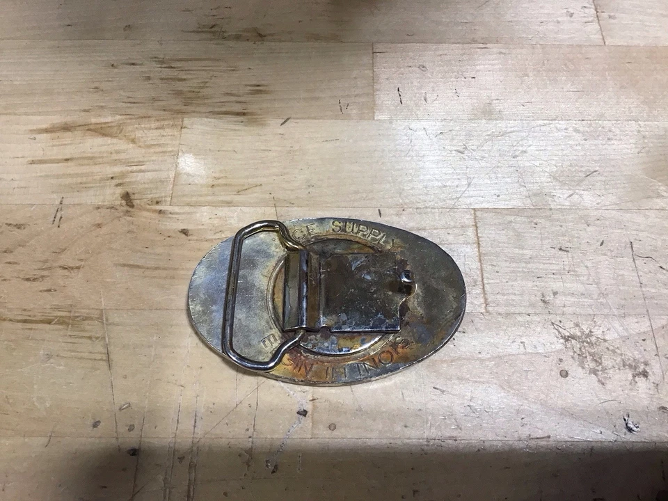 Vintage Dairy Cow Holstein Belt Buckle, Ace Supply Elgin Illinois. 1980s - Image 3 of 3