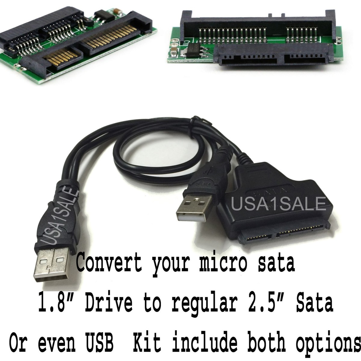 Micro SATA HDD SSD to Inch 22PIN SATA to USB