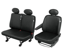 VW T5 zweite Reihe Kunstleder Sitzbezüge Sitzschoner Set Fahrersitz + Doppelbank