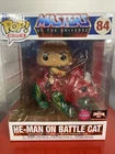 Funko POP! Rides: He-Man on Battle Cat #84 Target Con Exclusive FLOCKED MOTU NEW