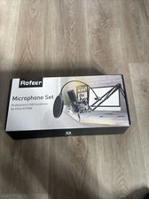 Rofeer Microphone Set Professional USB Condenser Open Box Never Used Complete