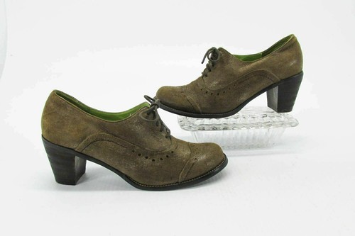 Zapato Miz Mooz Mujer Alana Talla 8.5M Marrón Cuero Oxford Usado qp - Imagen 10 de 12