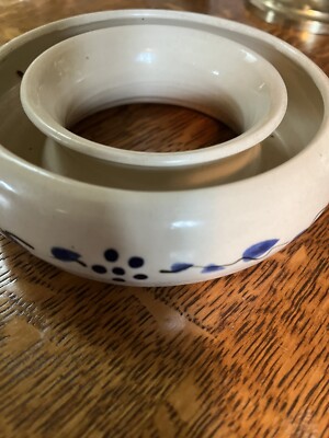 Vintage Pansy Ring Vase, artist signed