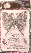 Craft BuddyUS CCST48: Craft Buddy Crystal Art Bombay Butterfly A6 Stamp set