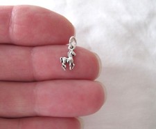Very small Sterling Silver Colt Horse miniature tiny charm.