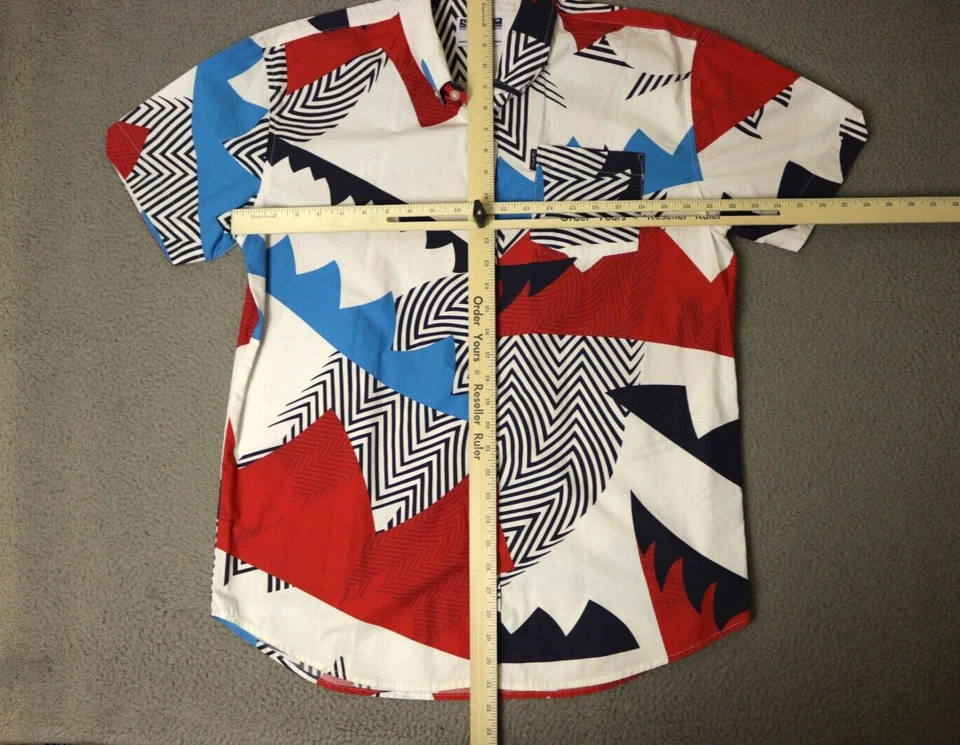 Camisa Polo Marca Staple Pigeon Abotonada Para Hombre Extra Grande Geométrica Foto 2 de 4