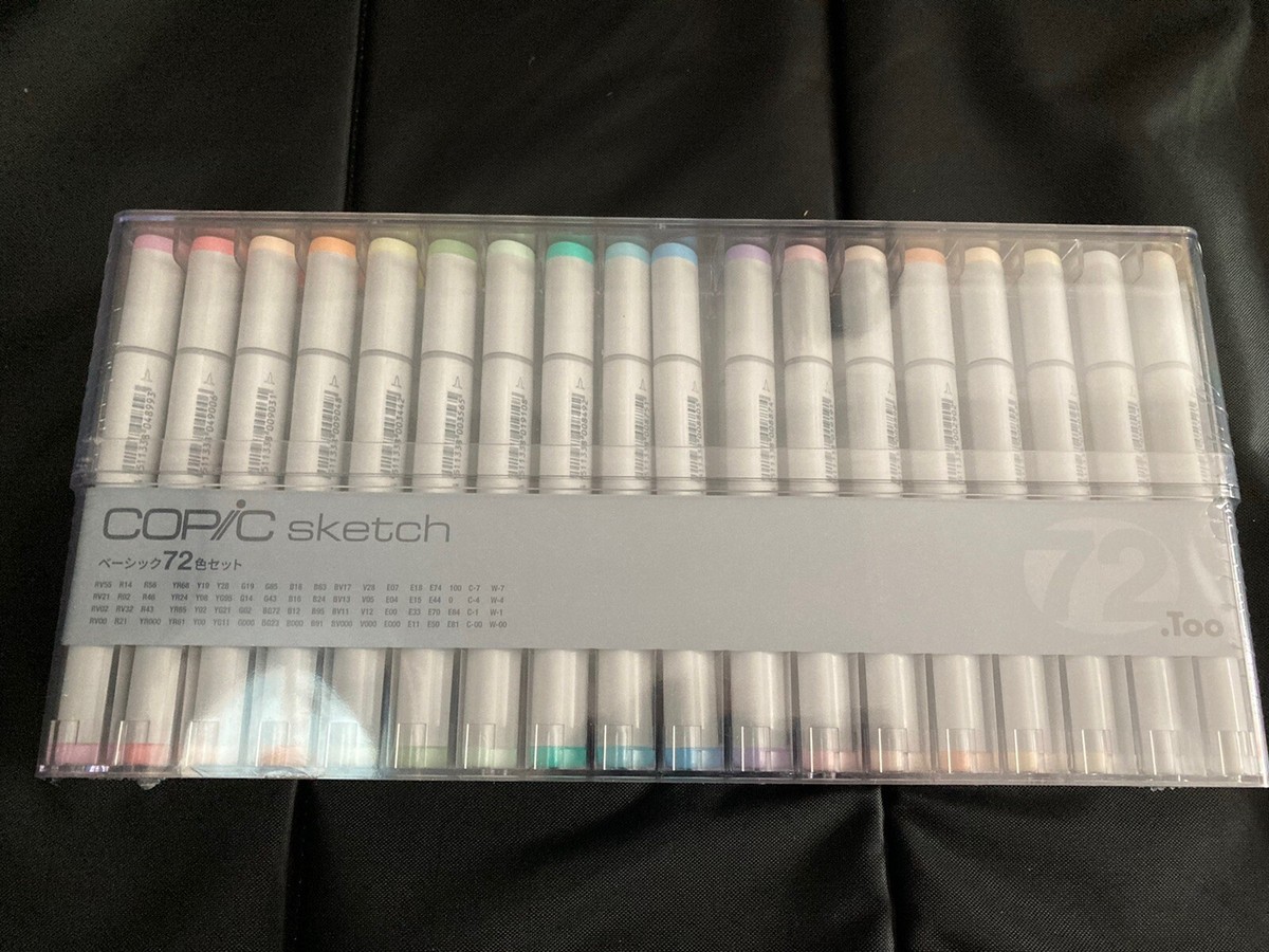 BRAND NEW SEALED-Copic Sketch Basic 72 Color Set Markers | eBay