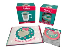 Pusheen Vinyl Figure Teacup Cards Coasters Winter 2023 Meowy Christmas GIF Comic