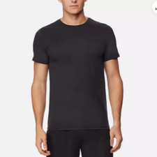 NEW 32 Degrees Men's L 3PK Short Sleeve Crew Neck T-Shirts Black