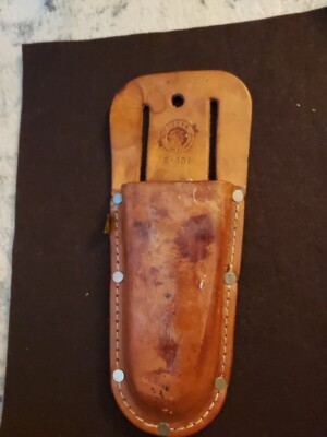 VTG Rooster R-401 Leather Pruner Holder, 5.5'' Pocket, Made in Mexico