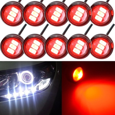 10X 15W Eagle Eye 12 SMD LED Car Backup Reverse Tail Daytime Running Light Bulb