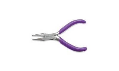 BeadSmith Mini CHAIN NOSE PLIERS 3'' Long Polished Steel w/ Spring Lap Joint