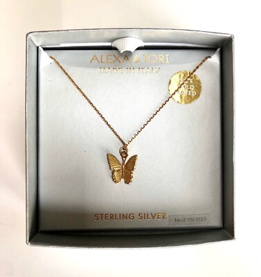 Tori 18ct Gold Alexa And Tori Butterfly Necklace Alexa Tori 18ct