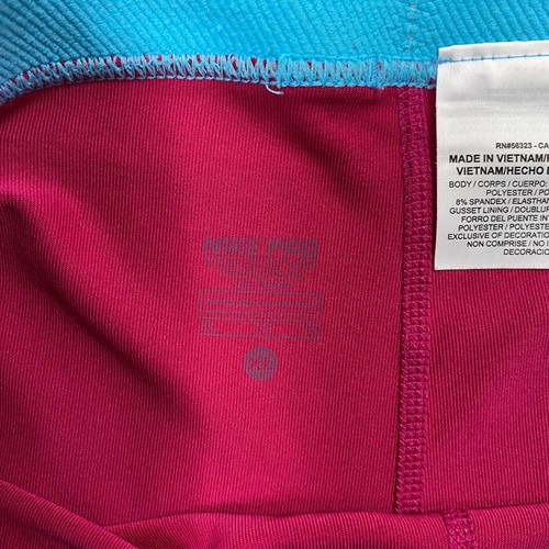 Nike Pro Shorts Dri Fit Girl's Pink Compression Training Gym Shorts Size XL - Picture 6 of 6