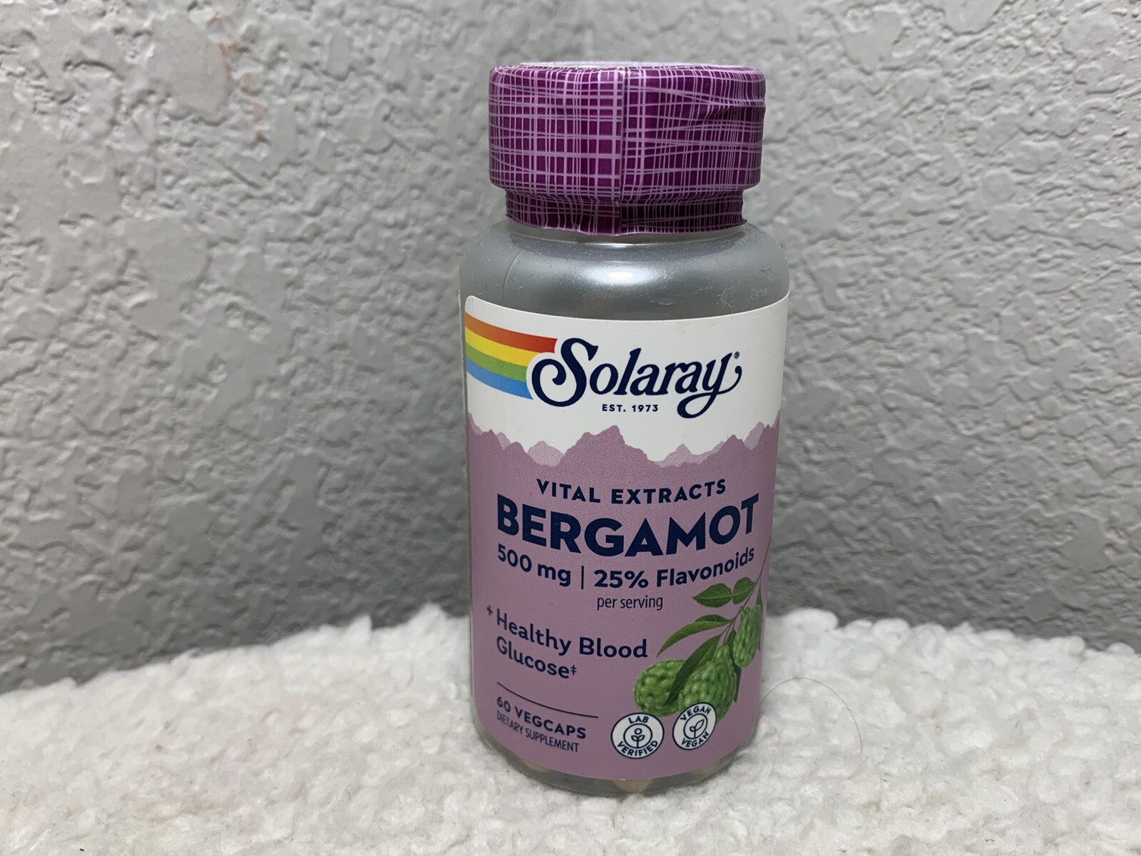 Solaray Advanced Formula Bergamot ~ Healthy Blood Glucose ~ 60 Vegcaps