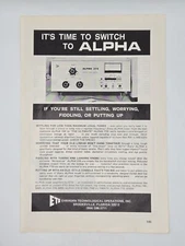 1975 EHRHORN Tech Alpha 374 Bandpass Linear Amplifier Print Ad 6.25" x 9.5"