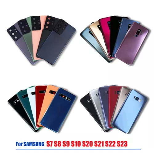 Battery Back Glass Cover For Samsung Galaxy S7 S8 S9 S10 S20 S21 S22 S23 ACUS - Picture 3 of 138