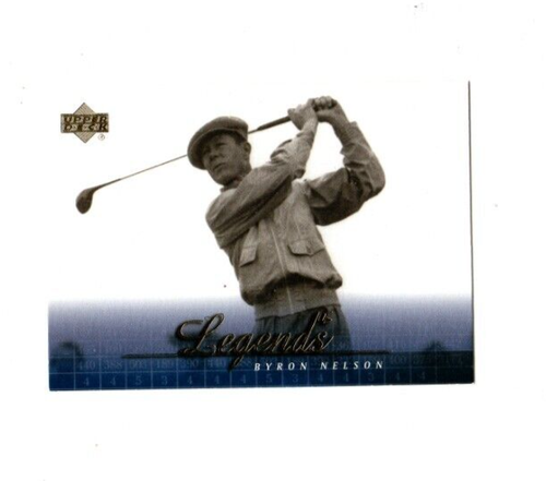 4 count lot 2001 Upper Deck Legends Byron Nelson Cards #66 GOLF LEGEND - 第 1/1 張圖片
