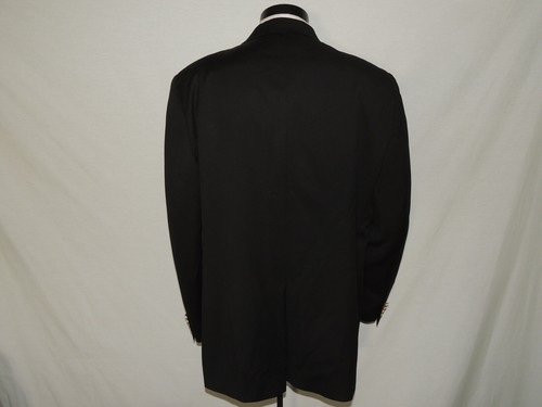 Hart Schaffner Marx Gold Trumpeter Men's Black Blazer jacket 46 long - Picture 4 of 9