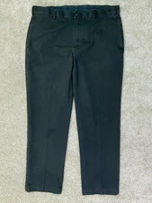 Brooks Brothers Pants Men's 37x30 Black Advantage Chino Clark Stretch