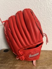 Franklin Red 9  Baseball Youth Infield Left Hand Catch Glove W/Dura Bond Lacing