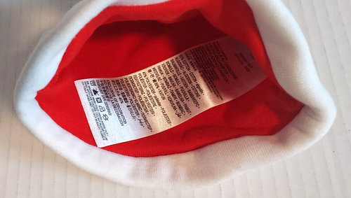 Nike Infant Baby Beanie Hat Red White Swoosh Logo - Sz 0-6 Months - Picture 2 of 3