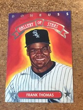 1992 Donruss Baseball Gallery of Stars # GS 12 Frank Thomas